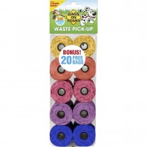 Bags on Board Waste Pick-Up Refill Bags 140 count Multi-Color