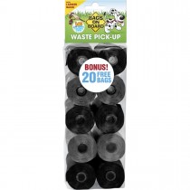 Bags on Board Waste Pick-Up Refill Bags 140 count Black / Grey