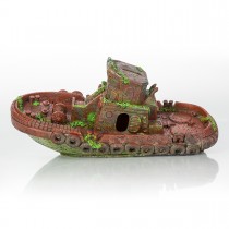 BioBubble Decorative Sunken Tugboat 12.5" x 4.25" x 2.75" - BIO-60307300