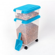 BioBubble Pet Food Bins and Scoop 16.5" x 10.8" x 25.1"
