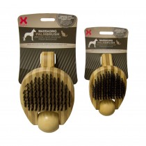 Hugs Pet Products Massaging Pet Palm Brush Large Brown 6.5" x 4" x 3" - HUG-50009