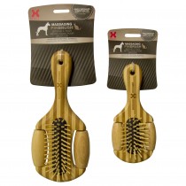 Hugs Pet Products Massaging Pet Pin Brush Large Brown 8.5" x 4" x 2" - HUG-50011
