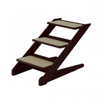 Richell 3-Step Pet Stool V1 Brown 15" x 26.4" x 18.3" - R94807