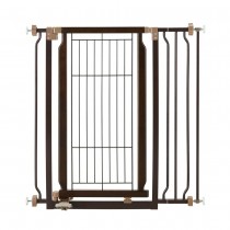 Richell Hands-Free Pressure Mounted Pet Gate Coffee Bean 28.3" - 37.2" x 8.7" x 36.6" - R94903